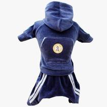 Conjunto Esporte Jeans para cachorro e gato