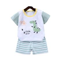 Conjunto Esportivo De Algodão Para Meninos, 2 Peças, Verão, Estampa De Zebra, Camisetas De Manga