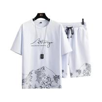 Conjunto Esportivo Masculino Verão - 2 Peças, Manga Curta e Shorts