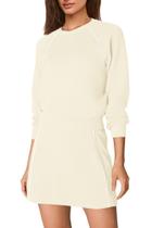 Conjunto esportivo Niovien Oversize de 2 peças para mulheres, damasco claro Conjunto esportivo Niovien Oversize de 2 peças para mulheres, damasco claro