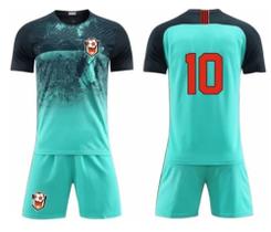 Conjunto esportivo para futebol