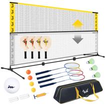 Conjunto esportivo VSSAL 10FT portátil de badminton, pickleball e voleibol