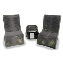 Conjunto Espreguiçadeira em Corda Náutica - 2 Poltronas + Mesa Centro