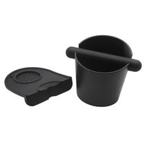 Conjunto Espresso Knock Box IAOSEN de 5 polegadas com tapete tamper preto