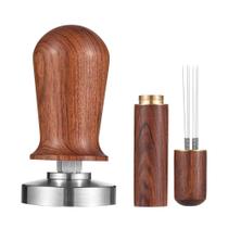 Conjunto Espresso Tamper & Stirrer LEOUNA 51 mm em aço inoxidável