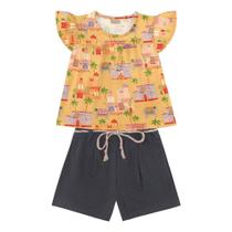 Conjunto Estampado Blusa e Short - Playgroung - Playground