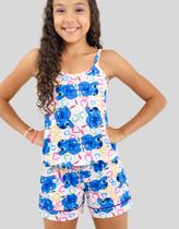 Conjunto Estampado para Criança de 6 a 12 anos, Pijama De Alça Para Meninas Conjunto Estampado para Criança de 6 a 12 anos, Pijama De Alça Para Meninas