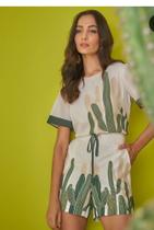 Conjunto estampas cactos, tam P Conjunto estampas cactos, tam P