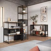 Conjunto Estante e Aparador Sala Escritório Corredor Quarto Conjunto Estante e Aparador Sala Escritório Corredor Quarto