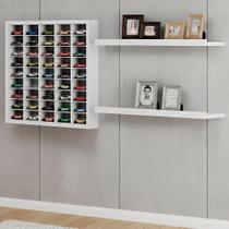 Conjunto Estante para Miniaturas com 2 Porta Quadros Branco Conjunto Estante para Miniaturas com 2 Porta Quadros Branco