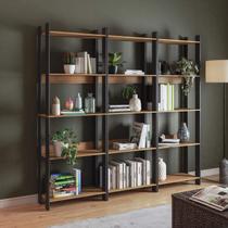 Conjunto Estantes para Escritório com 15 Prateleiras 3 Peças BRV Móveis Conjunto Estantes para Escritório com 15 Prateleiras 3 Peças BRV Móveis