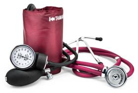 Conjunto Estetoscópio E Esfigmomanômetro C200 Bordô Incoterm