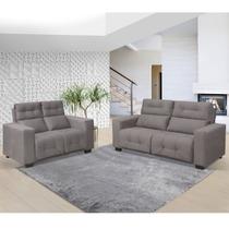 Conjunto Estofado 2 e 3 Lugares Hannover Hellen Estofados