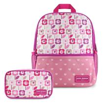 Conjunto Estojo Tamanho Médio Rosa Sapeka E Mochila Sapeka Floral Rosa Mochila Conjunto Estojo Tamanho Médio Rosa Sapeka E Mochila Sapeka Floral Rosa Mochila