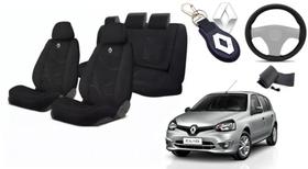 Conjunto Exclusivo Design Tecido Clio 2012-2018 + Volante + Chaveiro