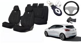 Conjunto Exclusivo Design Tecido Clio 2018-2024 + Volante + Chaveiro