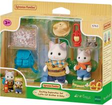 Conjunto exploracao animada - irmao & bebe gato de leite sylvanian families - epoch Conjunto exploracao animada - irmao & bebe gato de leite sylvanian families - epoch