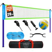 Conjunto externo de rede de voleibol Zdgao de 6 m de altura ajustável