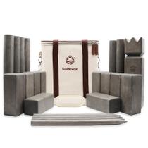 Conjunto externo Kubb Yard Game SunNordic Rubber Wood
