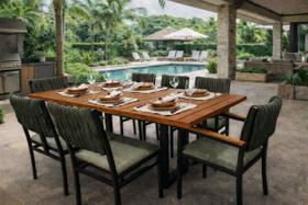 Conjunto externo náutica 8 cadeiras Elegance Solare-ripado Conjunto externo náutica 8 cadeiras Elegance Solare-ripado