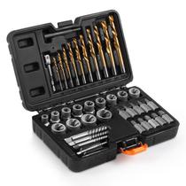 Conjunto extrator de parafusos e parafusos YEKEPRO T15139 40 unidades com broca