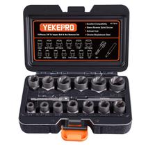 Conjunto extrator de parafusos YEKEPRO T38215 15 15 unidades 3/8 Drive Impact