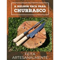 Conjunto faca e chaira personalizada cabo de osso