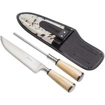 Conjunto Faca Inox E Chaira - Hickmann Conjunto Faca Inox E Chaira - Hickmann