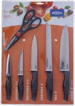 Conjunto Facas 6 Peças Cross Brinox Preto