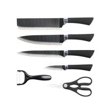 Conjunto Facas Afiadas Antiaderente 6 pecas Aco Inox Conjunto Facas Afiadas Antiaderente 6 pecas Aco Inox