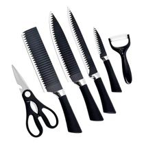 Conjunto Facas Chef Sharp Cozinha 6 Peças Antiaderente