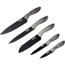 Conjunto Facas Cuisinart Preto Com Protetor Lamina 10 Pç Conjunto Facas Cuisinart Preto Com Protetor Lamina 10 Pç