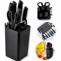 Conjunto Facas em Aço Inox com Organizador para Cozinha Melhor Custo Benefício