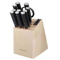 Conjunto Facas Forjadas com Cepo Afiador 12 Pecas KitchenAid Conjunto Facas Forjadas com Cepo Afiador 12 Pecas KitchenAid