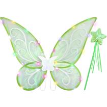 Conjunto Fairy Wings Lainlight LED Light Up Green 46x36cm