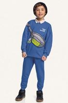 Conjunto Fakini Masculino Moletom Blusa com Estampa de "Pochete" e Calça (4ao10) Conjunto Fakini Masculino Moletom Blusa com Estampa de "Pochete" e Calça (4ao10)