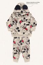Conjunto Fakini Masculino Moletom Mickey Blusa com Capuz e Calça (PaoG)
