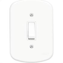 Conjunto Fame 4X2 Branco Com Placa 1Paralelo