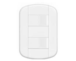 Conjunto Fame 4X2 Interruptor Duplo Simples Blanc+