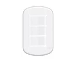 Conjunto Fame 4X2 Interruptor Triplo Simples Blanc+