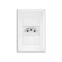 Conjunto Fame Evidence com Placa 1 Tomada 20A 3888 Branco - 487031 Conjunto Fame Evidence com Placa 1 Tomada 20A 3888 Branco - 487031