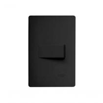 Conjunto Fame Habitat Black - Interruptor Simples 16a Conjunto Fame Habitat Black - Interruptor Simples 16a