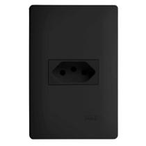 Conjunto Fame Habitat Black - Tomada 2P+T 20A