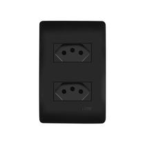 Conjunto Fame Tomada Dupla 10A 2P+T Habitat Conjunto Fame Tomada Dupla 10A 2P+T Habitat