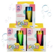 Conjunto familiar Bubble Blower Uncle Bubble Mini de 3 cores para crianças a partir de 3 anos