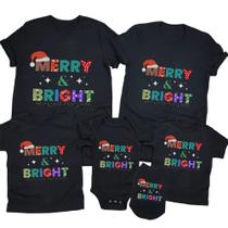 Conjunto familiar de camiseta TEERAPHIQUE Merry and Bright Christmas