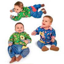 Conjunto Fantasia Festa Junina Bebê Masculino Camisa e Calça Conjunto Fantasia Festa Junina Bebê Masculino Camisa e Calça