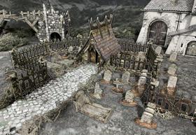 Conjunto Fantasy Terrain Graveyard Battle Systems 28-35 mm DND Conjunto Fantasy Terrain Graveyard Battle Systems 28-35 mm DND