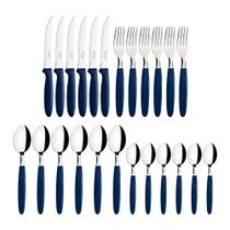Conjunto Faqueiro 24 Peças Ipanema Lâmina Inox Cabo Azul - Tramontina 23399191
