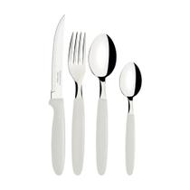 Conjunto Faqueiro 24 Peças Ipanema Lâmina Inox Cabo Branco - Tramontina 23399891